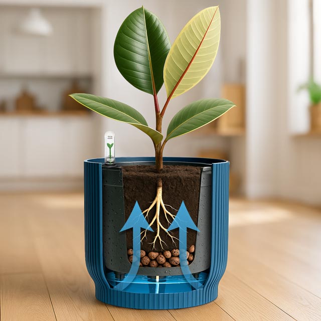 Long-lasting: Automatic watering system that keeps plants hydrated for weeks